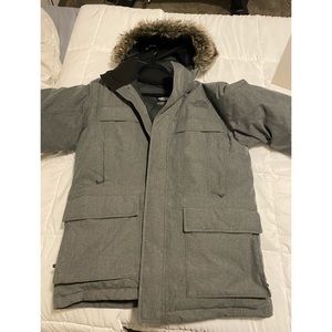 Men’s XL North Face winter coat with fur hood